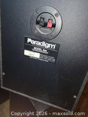 MaxSold Auction: Paradigm Model 5se Monitors Speakers 8" Woofer - East Zorra-Tavistock (Ontario, Canada) SELLER MANAGED Downsizing Online Auction - Highway 59