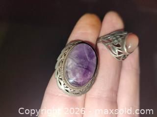 MaxSold Auction: Sterling Silver lot Rings Pendants Earring - Rubies Sapphire Emerald 41.86gr - East Zorra-Tavistock (Ontario, Canada) SELLER MANAGED Downsizing Online Auction - Highway 59