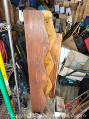 MaxSold Auction: Vintage Wooden Shelving Unit - East Zorra-Tavistock (Ontario, Canada) SELLER MANAGED Downsizing Online Auction - Highway 59
