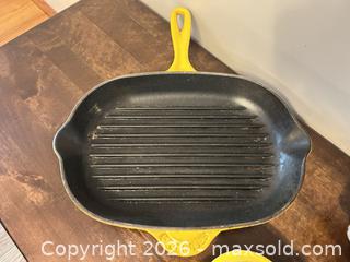 MaxSold Auction: Le Creuset Enameled Cast Iron Cookware Set – Grill Pan & Dishes - Sharon (Massachusetts, USA) SELLER MANAGED Reseller Online Auction - Pond Street