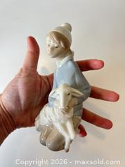 MaxSold Auction: Lladro Porcelain Figurine of Boy with Lamb, Small - Sharon (Massachusetts, USA) SELLER MANAGED Reseller Online Auction - Pond Street