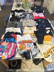 MaxSold Auction: Lot of 30+ Assorted Graphic T-Shirts band, Spencer’s, and more. Some nwt! - Sharon (Massachusetts, USA) SELLER MANAGED Reseller Online Auction - Pond Street