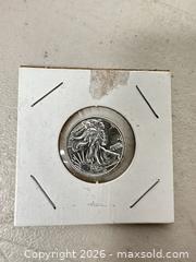 MaxSold Auction: 1/10 oz .999 Fine Silver Walking Liberty Eagle Coin - San Jose (California, USA) SELLER MANAGED Downsizing Online Auction - East Humboldt Street