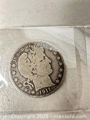 MaxSold Auction: 1911 Barber Half Dollar Philadelphia 90% Silver - San Jose (California, USA) SELLER MANAGED Downsizing Online Auction - East Humboldt Street