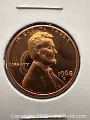 MaxSold Auction: 1968-S Proof One Cent (Penny) - Bronze - San Jose (California, USA) SELLER MANAGED Downsizing Online Auction - East Humboldt Street