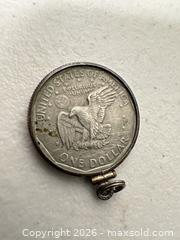 MaxSold Auction: 1979 Susan B. Anthony Dollar Coin Pendant / Charm - San Jose (California, USA) SELLER MANAGED Downsizing Online Auction - East Humboldt Street