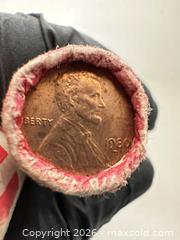 MaxSold Auction: 1980 Penny (1¢) Coin Rolls — 2 Rolls (Approx. 100 Coins) - San Jose (California, USA) SELLER MANAGED Downsizing Online Auction - East Humboldt Street