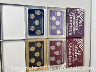 MaxSold Auction: 2002 50 State Commemorative Quarter Sets (4) - San Jose (California, USA) SELLER MANAGED Downsizing Online Auction - East Humboldt Street