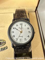 MaxSold Auction: Croton Quartz Leather Croc Pattern Watch White Dial - San Jose (California, USA) SELLER MANAGED Downsizing Online Auction - East Humboldt Street