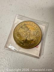 MaxSold Auction: Disneyland / Walt Disney Company 60th Anniversary Brass Commemorative Coin - San Jose (California, USA) SELLER MANAGED Downsizing Online Auction - East Humboldt Street