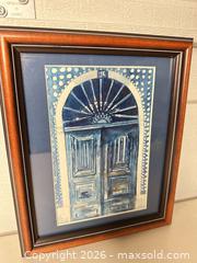 MaxSold Auction: Framed Original Watercolor of Architectural Door, 11.5 x 8.5 in - San Jose (California, USA) SELLER MANAGED Downsizing Online Auction - East Humboldt Street