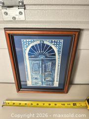 MaxSold Auction: Framed Original Watercolor of Architectural Door, 11.5 x 8.5 in - San Jose (California, USA) SELLER MANAGED Downsizing Online Auction - East Humboldt Street