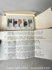 MaxSold Auction: Gemstone Mineral Specimen Set — 5 Small Stones - San Jose (California, USA) SELLER MANAGED Downsizing Online Auction - East Humboldt Street