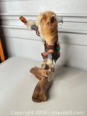 MaxSold Auction: Hopi-Style Kachina Doll, 12–18 in, Wood, Fur & Beads - San Jose (California, USA) SELLER MANAGED Downsizing Online Auction - East Humboldt Street