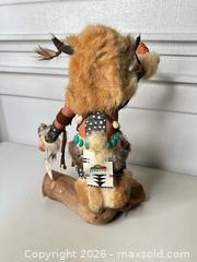 MaxSold Auction: Hopi-Style Kachina Doll, 12–18 in, Wood, Fur & Beads - San Jose (California, USA) SELLER MANAGED Downsizing Online Auction - East Humboldt Street