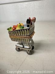 MaxSold Auction: Limoges Porcelain Shopping Cart Box Made in France - San Jose (California, USA) SELLER MANAGED Downsizing Online Auction - East Humboldt Street