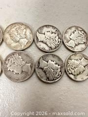 MaxSold Auction: Mercury Winged Liberty Dimes — 90% Silver, Lot of 11 - San Jose (California, USA) SELLER MANAGED Downsizing Online Auction - East Humboldt Street