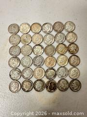 MaxSold Auction: Roosevelt Dimes 90% Silver, Mixed Mint Marks (26–50 pcs) - San Jose (California, USA) SELLER MANAGED Downsizing Online Auction - East Humboldt Street