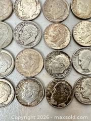 MaxSold Auction: Roosevelt Dimes 90% Silver, Mixed Mint Marks (26–50 pcs) - San Jose (California, USA) SELLER MANAGED Downsizing Online Auction - East Humboldt Street