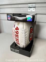 MaxSold Auction: San Francisco 49ers Full-Size NFL Football (Composite Leather) - San Jose (California, USA) SELLER MANAGED Downsizing Online Auction - East Humboldt Street