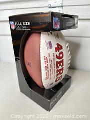 MaxSold Auction: San Francisco 49ers Full-Size NFL Football (Composite Leather) - San Jose (California, USA) SELLER MANAGED Downsizing Online Auction - East Humboldt Street