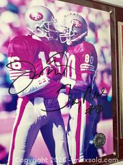 MaxSold Auction: Signed San Francisco 49ers Framed Photo & Plaque w/ NFL Hologram - San Jose (California, USA) SELLER MANAGED Downsizing Online Auction - East Humboldt Street