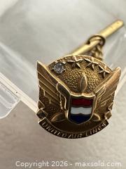 MaxSold Auction: United Air Lines 10K Gold Diamond Tie Tack - San Jose (California, USA) SELLER MANAGED Downsizing Online Auction - East Humboldt Street