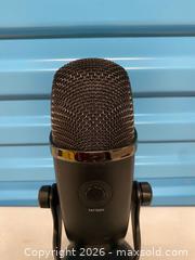 MaxSold Auction: Blue Yeti USB Microphone – Blackout Edition - Vancouver (British Columbia, Canada) SELLER MANAGED Reseller Online Auction - East 7th Avenue (STORAGE)