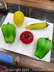 MaxSold Auction: Five vintage handmade MURANO glass, vegetables and fruit fruits - Concord (California, USA) SELLER MANAGED Estate Sale Online Auction - Landana Drive