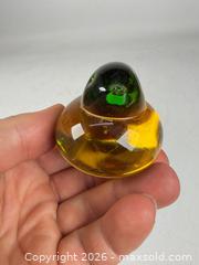 MaxSold Auction: Handmade hand blown MURANO glass, bird paperweight, green and yellow - Concord (California, USA) SELLER MANAGED Estate Sale Online Auction - Landana Drive