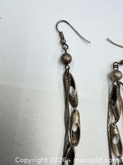 MaxSold Auction: Pair 925 handmade Sterling silver dangle earrings - Concord (California, USA) SELLER MANAGED Estate Sale Online Auction - Landana Drive