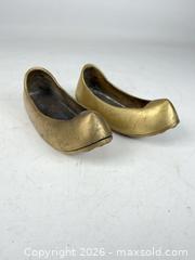 MaxSold Auction: Pair, antique solid, brass hand carved engraved miniature shoes - Concord (California, USA) SELLER MANAGED Estate Sale Online Auction - Landana Drive