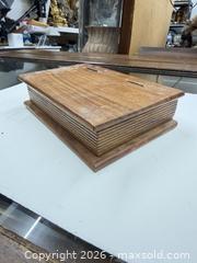 MaxSold Auction: Vintage hand carved wooden box in the shape of book - Concord (California, USA) SELLER MANAGED Estate Sale Online Auction - Landana Drive