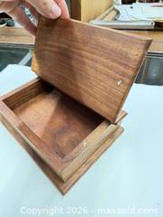 MaxSold Auction: Vintage hand carved wooden box in the shape of book - Concord (California, USA) SELLER MANAGED Estate Sale Online Auction - Landana Drive