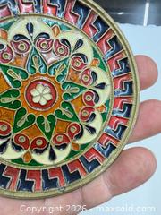 MaxSold Auction: Vintage handmade cloisonne mosaic Brass plate - Concord (California, USA) SELLER MANAGED Estate Sale Online Auction - Landana Drive