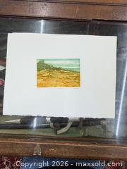 MaxSold Auction: Vintage Ruth Leaf Woodblock Print “Beach” 16/350 Signed - Concord (California, USA) SELLER MANAGED Estate Sale Online Auction - Landana Drive