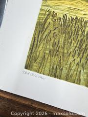 MaxSold Auction: Vintage Ruth Leaf Woodblock Print “Bord De L’eau” 83/90 Signed   - Concord (California, USA) SELLER MANAGED Estate Sale Online Auction - Landana Drive