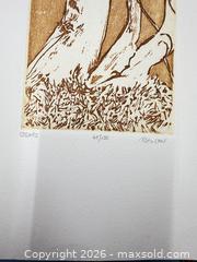 MaxSold Auction: Vintage Ruth Leaf Woodblock Print “cedars” 65/150 Signed   - Concord (California, USA) SELLER MANAGED Estate Sale Online Auction - Landana Drive