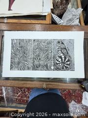 MaxSold Auction: Vintage Ruth Leaf Woodblock Print “Dream Entropy” Artists Proof UnSigned   - Concord (California, USA) SELLER MANAGED Estate Sale Online Auction - Landana Drive