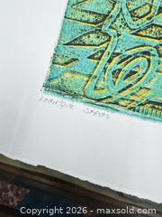 MaxSold Auction: Vintage Ruth Leaf Woodblock Print “Le Cirque Series” Artists Proof 1/1 Signed  - Concord (California, USA) SELLER MANAGED Estate Sale Online Auction - Landana Drive