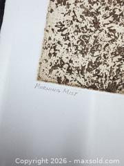 MaxSold Auction: Vintage Ruth Leaf Woodblock Print “Morning Mist” 1/175 Signed   - Concord (California, USA) SELLER MANAGED Estate Sale Online Auction - Landana Drive