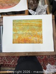 MaxSold Auction: Vintage Ruth Leaf Woodblock Print “Tapestry” 74/75 Unsigned - Concord (California, USA) SELLER MANAGED Estate Sale Online Auction - Landana Drive