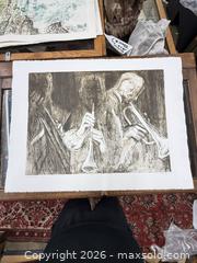MaxSold Auction: Vintage Ruth Leaf Woodblock Print “Three Musicians” 3/20 Signed - Concord (California, USA) SELLER MANAGED Estate Sale Online Auction - Landana Drive