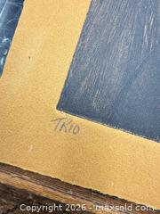 MaxSold Auction: Vintage Ruth Leaf Woodblock Print “Trio Second State” Artists Proof Signed - Concord (California, USA) SELLER MANAGED Estate Sale Online Auction - Landana Drive