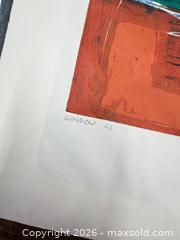 MaxSold Auction: Vintage Ruth Leaf Woodblock Print “Window” 2/50 Signed  - Concord (California, USA) SELLER MANAGED Estate Sale Online Auction - Landana Drive