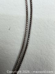 MaxSold Auction: Vintage sterling silver box chain necklace with pendant - Concord (California, USA) SELLER MANAGED Estate Sale Online Auction - Landana Drive