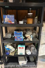 MaxSold Auction: Black Shelf with Contents  - San Jose (California, USA) SELLER MANAGED Estate Sale Online Auction - South 16th Street