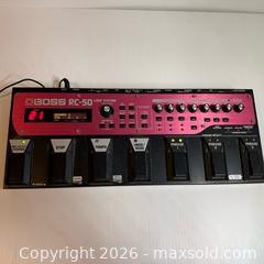 MaxSold Auction: "BOSS RC-50 Loop Station Phrase Recorder Multi-Track Looper Pedal - San Jose (California, USA) SELLER MANAGED Estate Sale Online Auction - South 16th Street