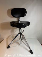 MaxSold Auction: Gibraltar Drum Throne With Oversized Motorcycle Seat and Backrest - San Jose (California, USA) SELLER MANAGED Estate Sale Online Auction - South 16th Street