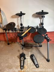 MaxSold Auction: Simmons SD500 5-Piece Electronic Drum Set - San Jose (California, USA) SELLER MANAGED Estate Sale Online Auction - South 16th Street